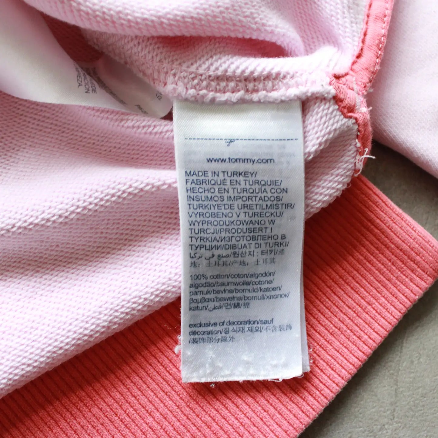 Tommy Hilfiger Printed Hoodie – Light Pink (Woman-3XL)