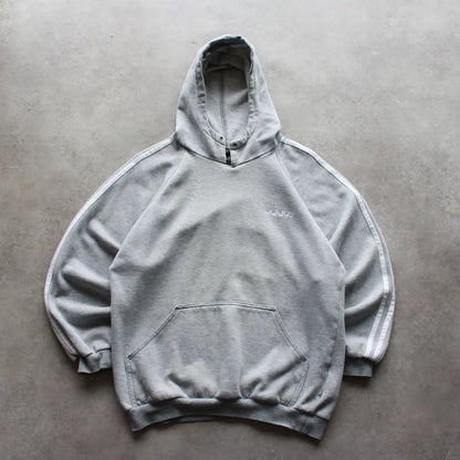 Adidas Embroidered Logo Hoodie – Grey (Man-S)