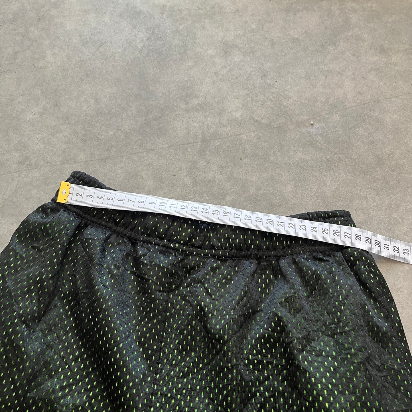 Unbranded Black Green Mesh Shorts XS