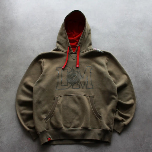 Diem Printed Hoodie – Brown/Red (Man-XL)