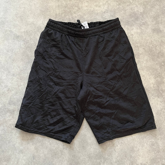 Athletic Black Mesh Shorts Junior XL