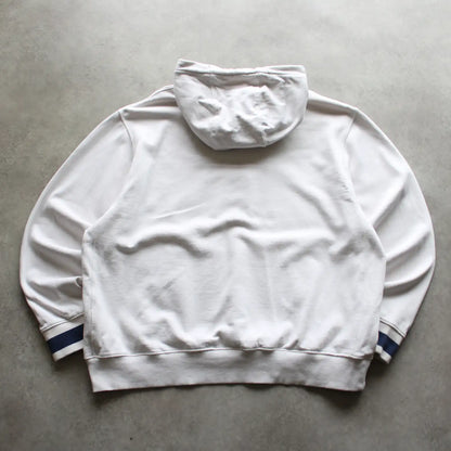 Nike Embroidered Logo Hoodie – White/Navy (Man-L)