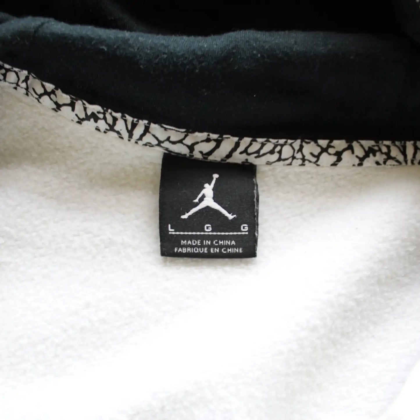 Jordan Varsity Buttoned Hoodie – White/Black (Man-L)