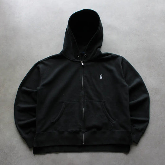 Ralph Lauren Zip-Up Hoodie – Black (Man-M)