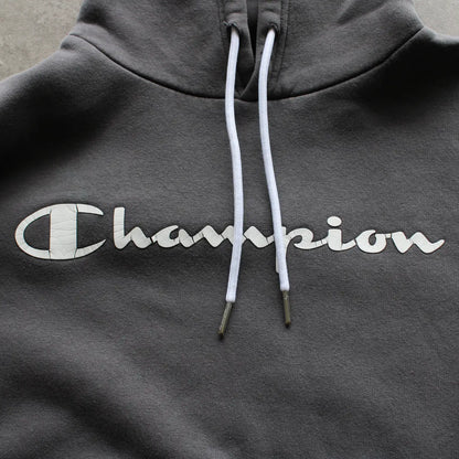 Champion Printed Hoodie – Grey (Man-M)
