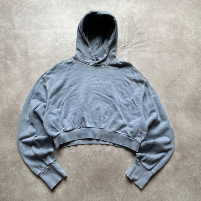 Reebok Grey Cropped Hoodie XL