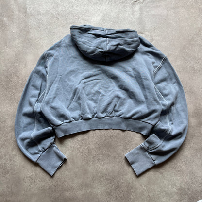 Reebok Grey Cropped Hoodie XL