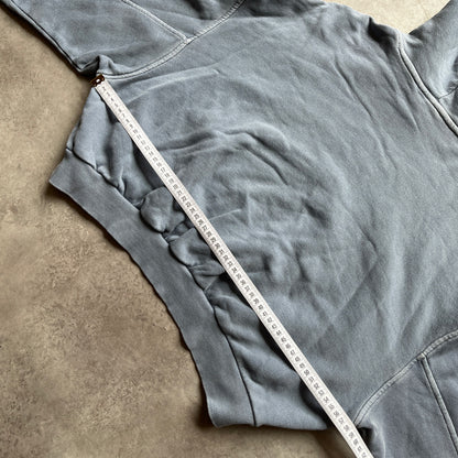 Reebok Grey Cropped Hoodie XL