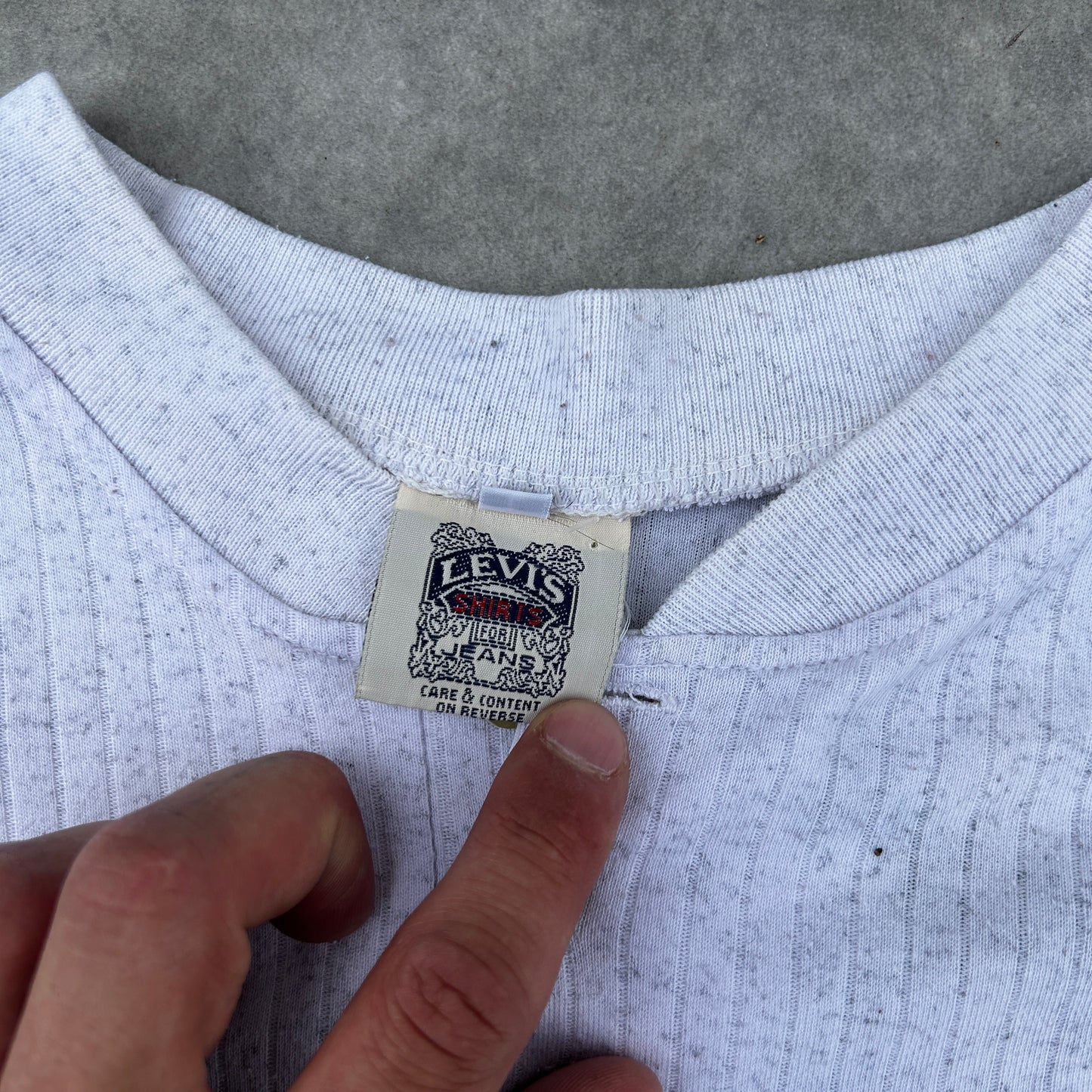 Vintage 90s Levi’s Traditional Gear Ribbed Henley Shirt L