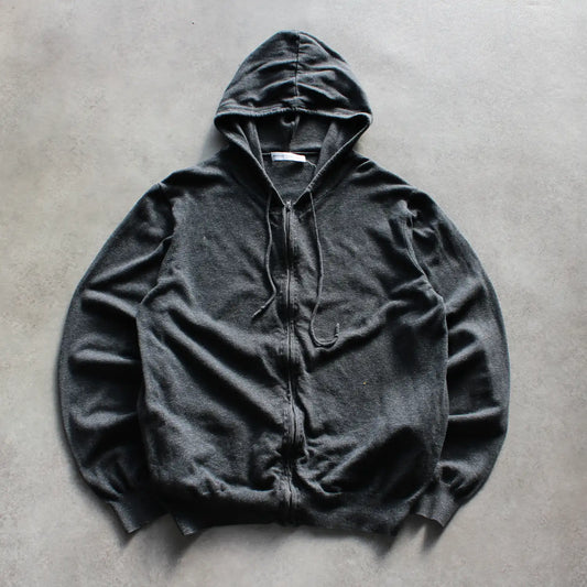 Maison Standards Paris Zip-Up Hoodie – Dark Grey (Man-L)