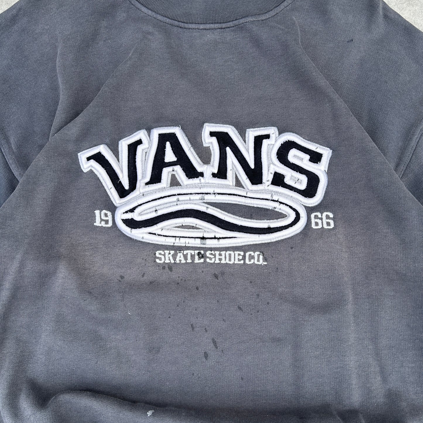 Vans Since 66 Skate Shoe Co. Distressed Crewneck Sweatshirt M