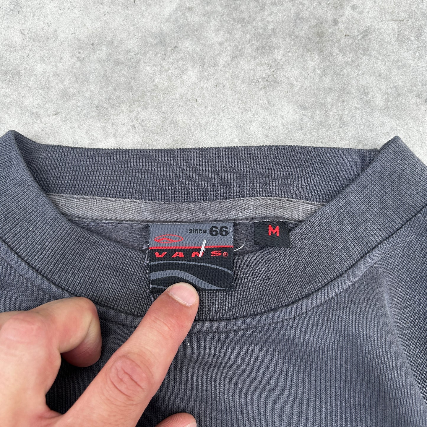 Vans Since 66 Skate Shoe Co. Distressed Crewneck Sweatshirt M