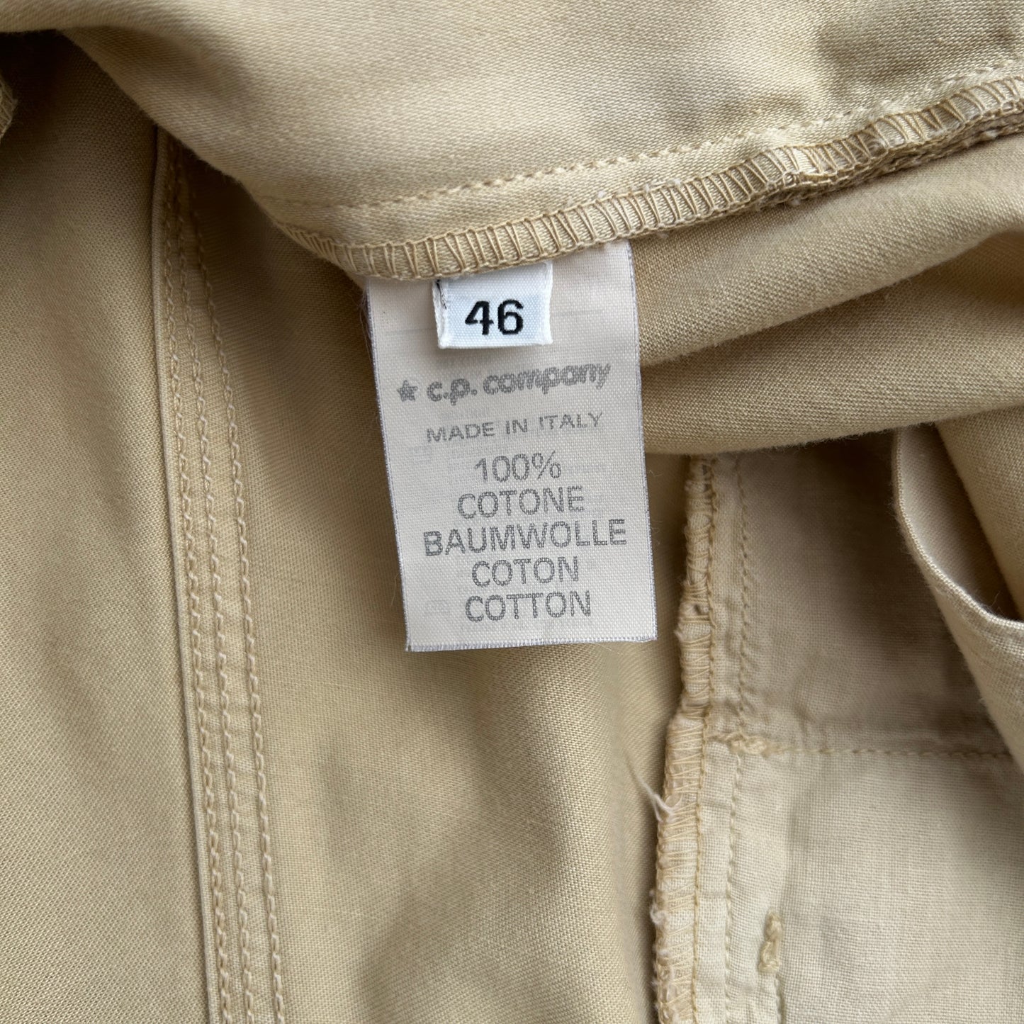 Vintage Stone Island Beige Chino Pants 46 Made in Italy