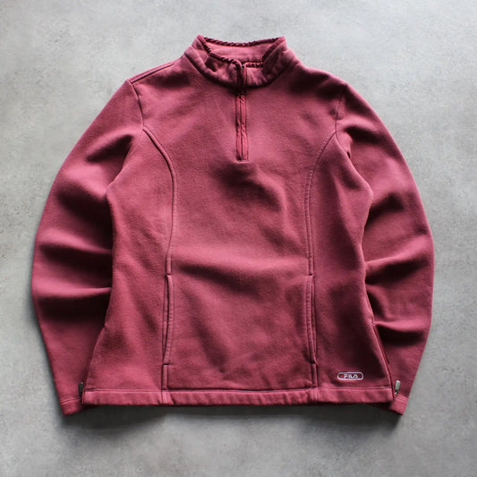 Fila Quarter-Zip Fleece – Burgundy (Woman-L)