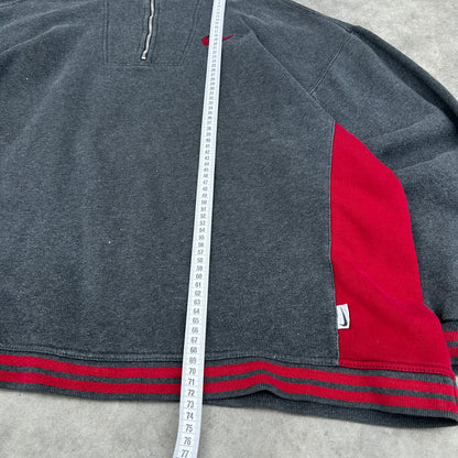 Vintage 90s Nike Quarter Zip Sweatshirt XXL Made in Singapore