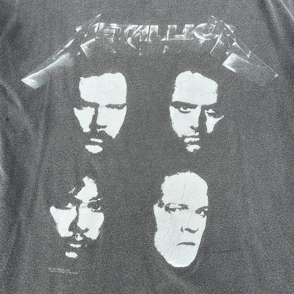 Vintage 1991 Metallica Black Album Four Faces T-Shirt