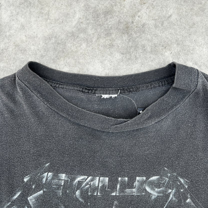 Vintage 1991 Metallica Black Album Four Faces T-Shirt