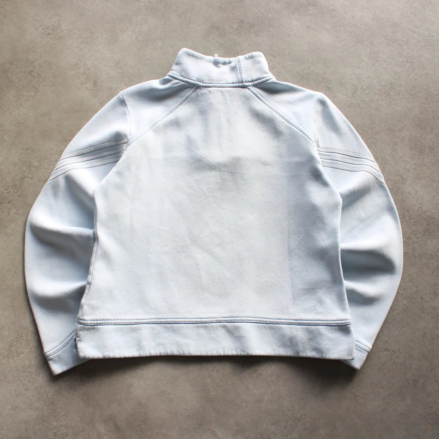 Adidas Quarter-Zip Sweatshirt – Light Blue (Woman-M)