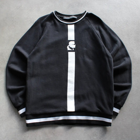 Karl Lagerfeld Printed Sweatshirt – Black/White (Man-M)