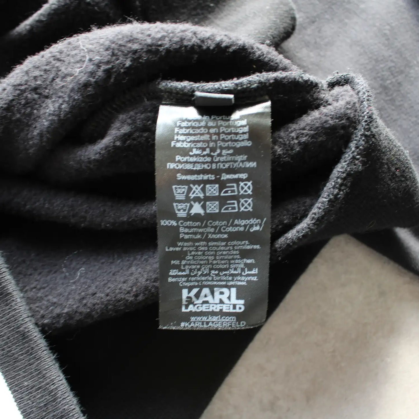 Karl Lagerfeld Printed Sweatshirt – Black/White (Man-M)