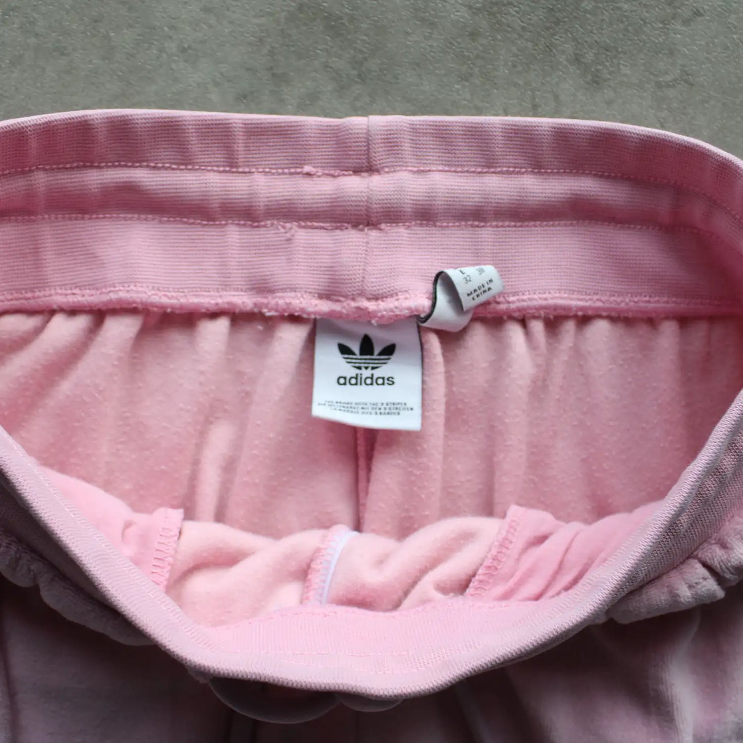 Adidas Velour Track Pants – Pink (Woman-M)