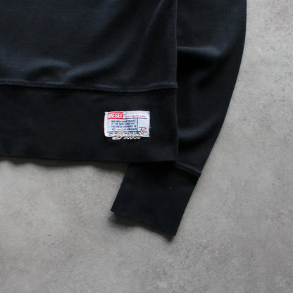 Diesel Printed Patch Long Sleeve Tee – Black (Woman-M)