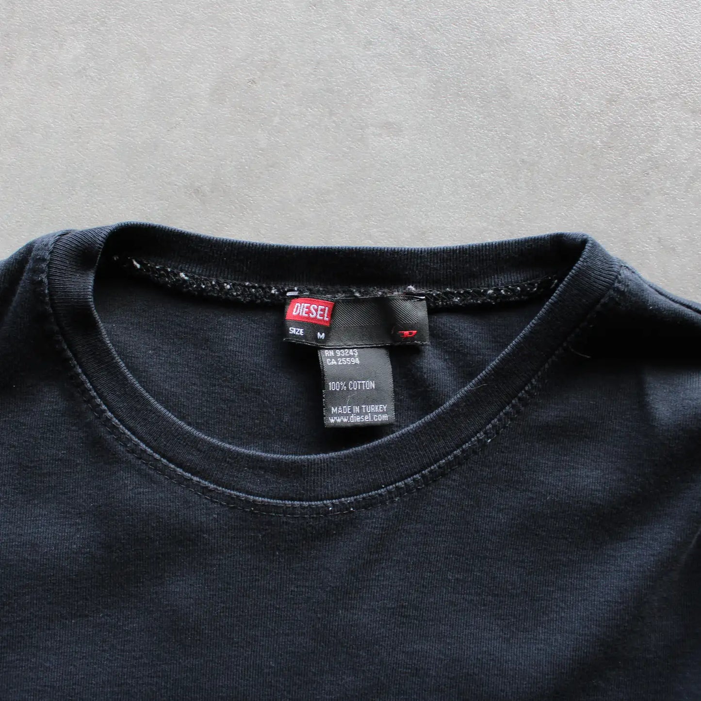 Diesel Printed Patch Long Sleeve Tee – Black (Woman-M)