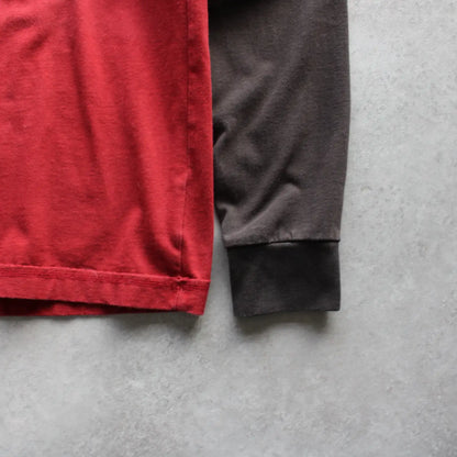 Marc O’Polo Moose Print Raglan Long Sleeve Tee – Red/Brown (Man-L)