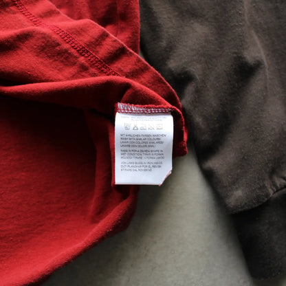 Marc O’Polo Moose Print Raglan Long Sleeve Tee – Red/Brown (Man-L)