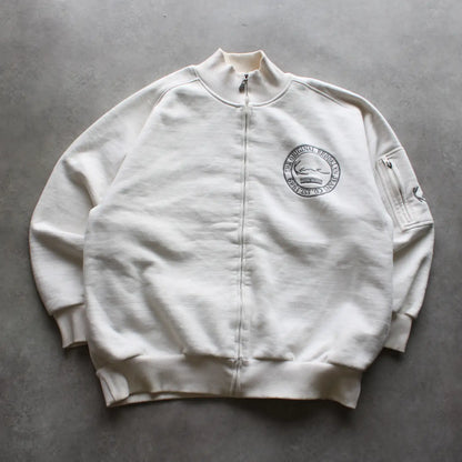 Karl Kani Full-Zip Sweatshirt – Off White (Man-XL)