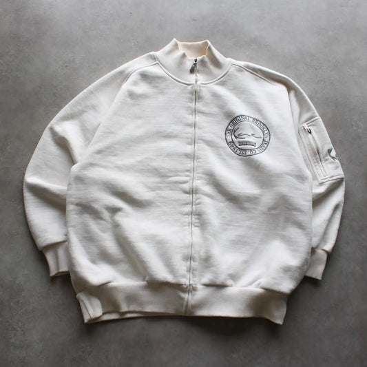 Karl Kani Full-Zip Sweatshirt – Off White (Man-XL)