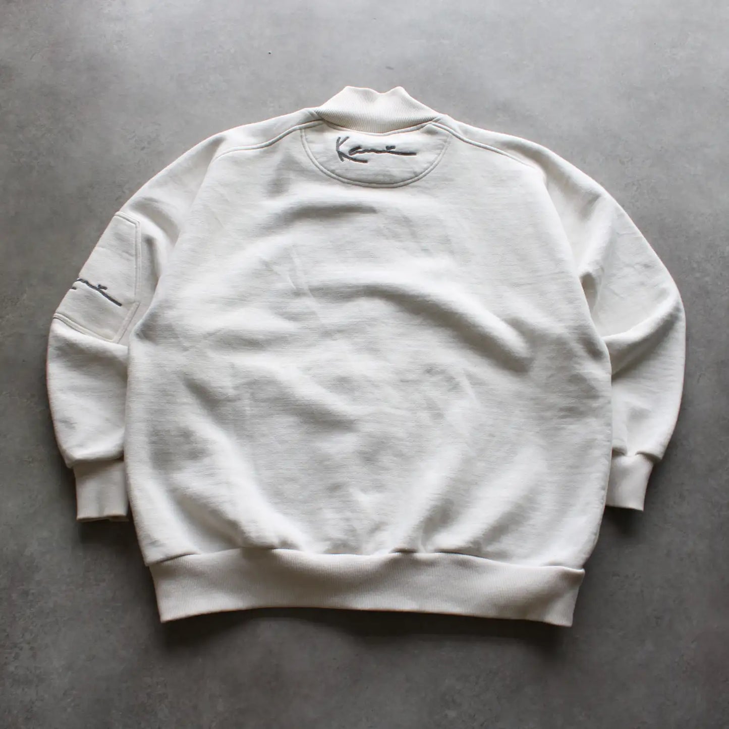 Karl Kani Full-Zip Sweatshirt – Off White (Man-XL)