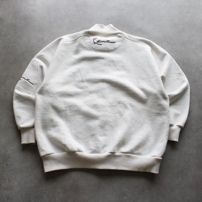 Karl Kani Full-Zip Sweatshirt – Off White (Man-XL)