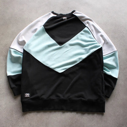 Ecko Unltd. Colorblock Sweatshirt – Black/Light Blue (Man-XXL)