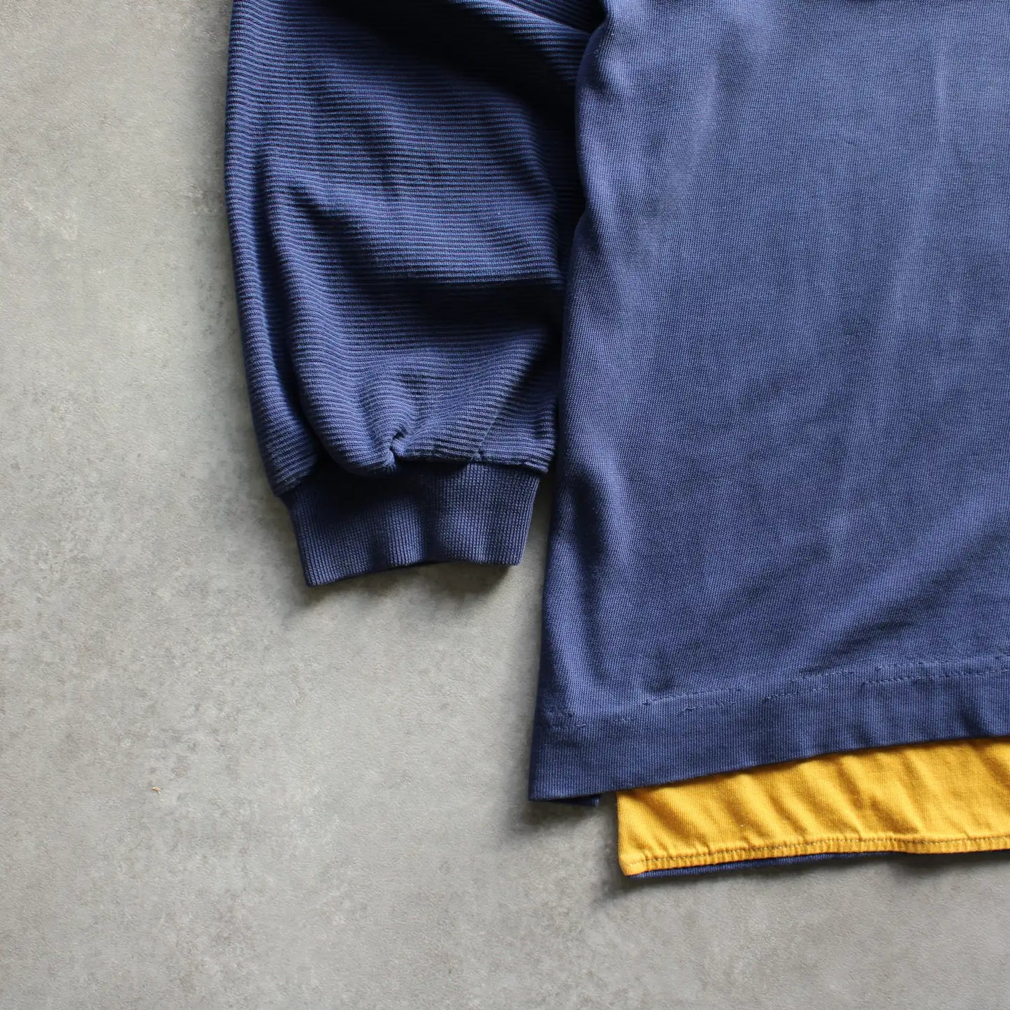 Nike Long Sleeve Polo Sweatshirt – Navy/Yellow (Man-M)