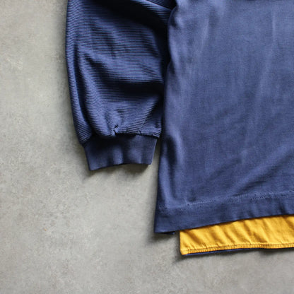 Nike Long Sleeve Polo Sweatshirt – Navy/Yellow (Man-M)