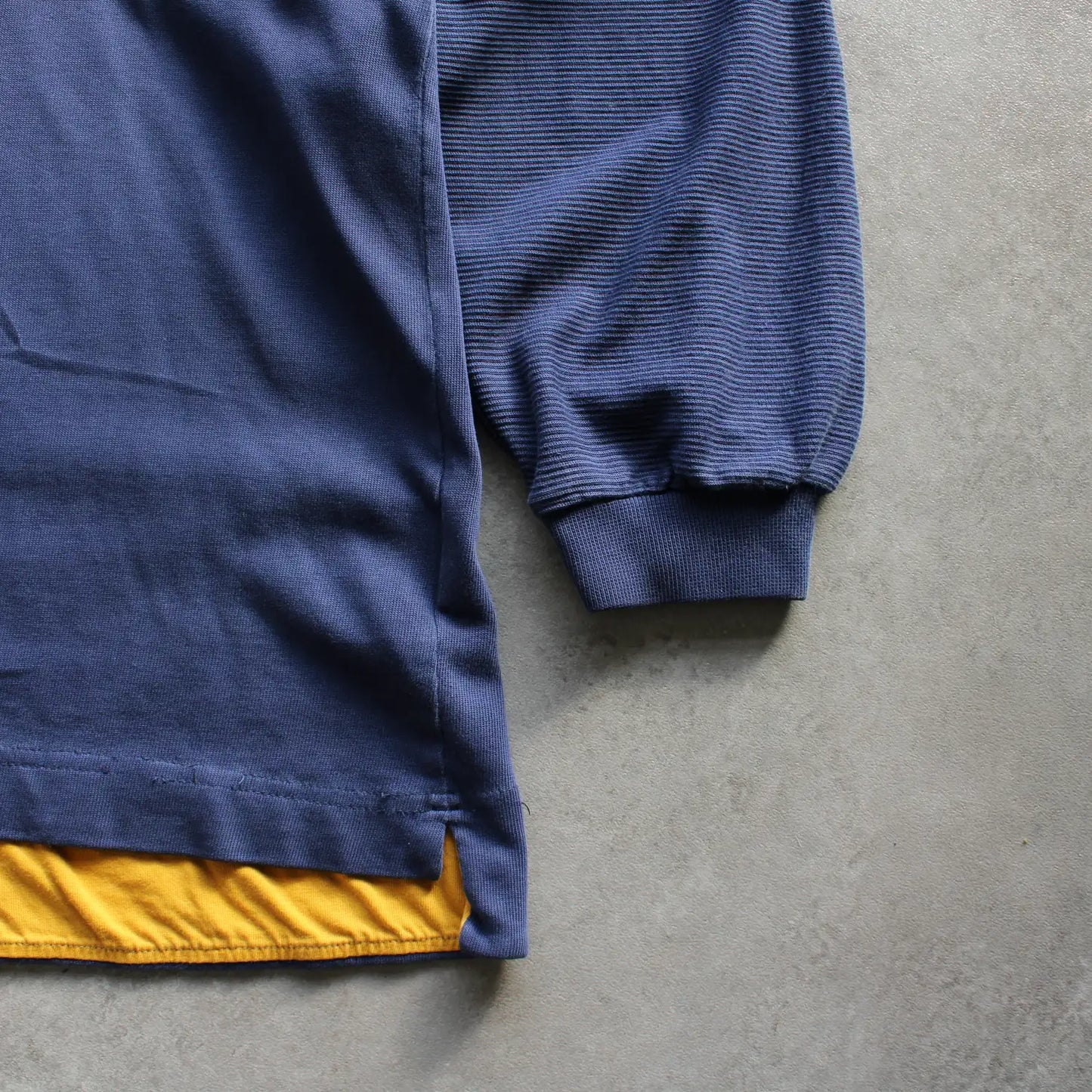 Nike Long Sleeve Polo Sweatshirt – Navy/Yellow (Man-M)