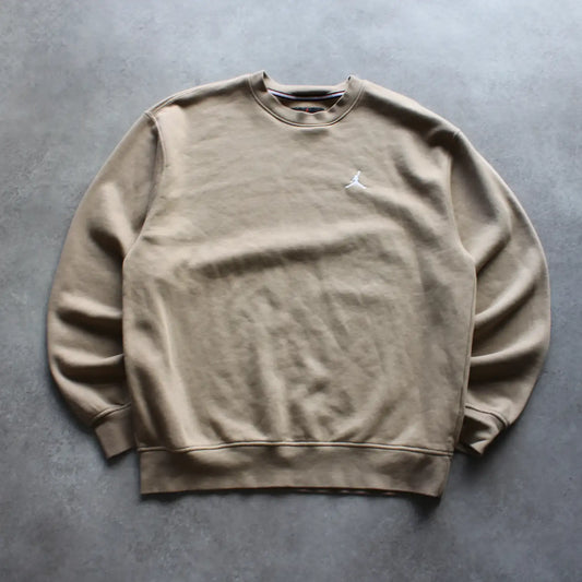 Air Jordan Embroidered Sweatshirt – Beige (Man-L)