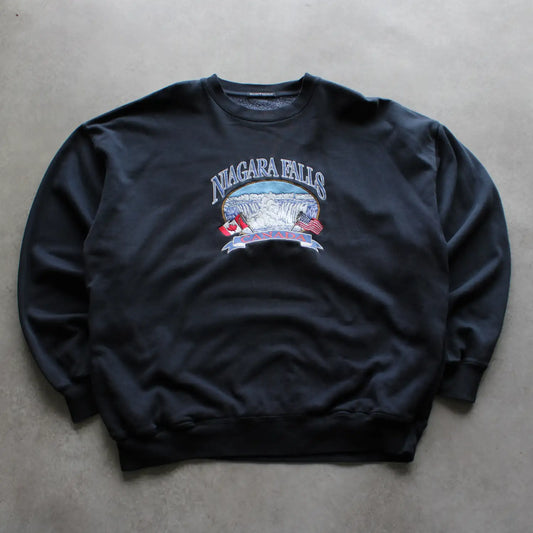 Brandy Melville “Niagara Falls Canada” Sweatshirt – Black (Man-XL)