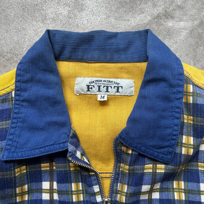 Fitt Plaid Zip Shirt M