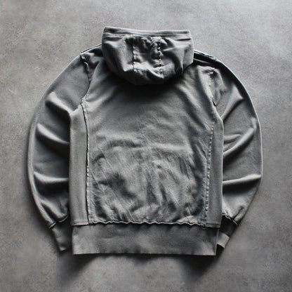 Oakley Zip-Up Hoodie – Grey/Blue (Man-M)