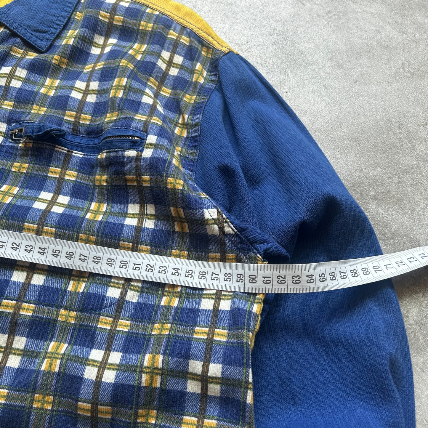 Fitt Plaid Zip Shirt M