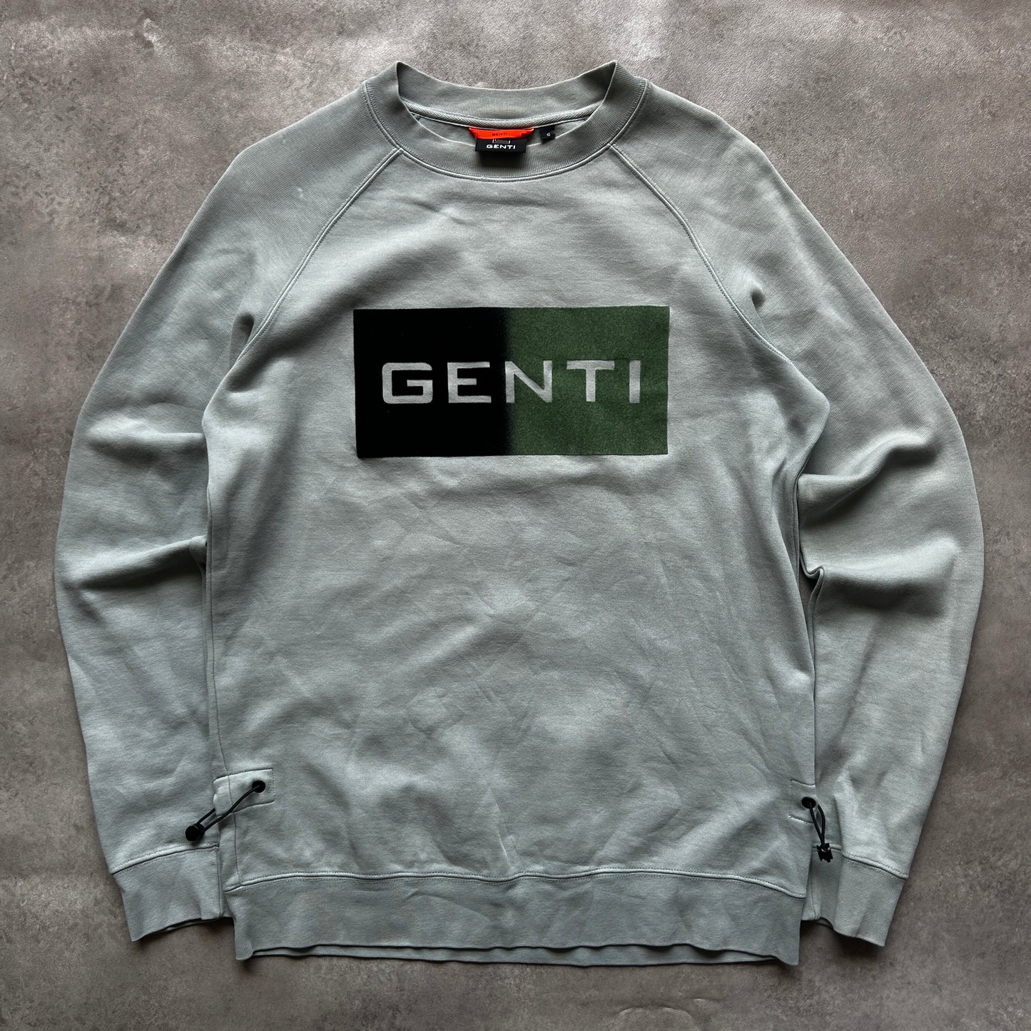 Genti Grey Logo Sweatshirt S