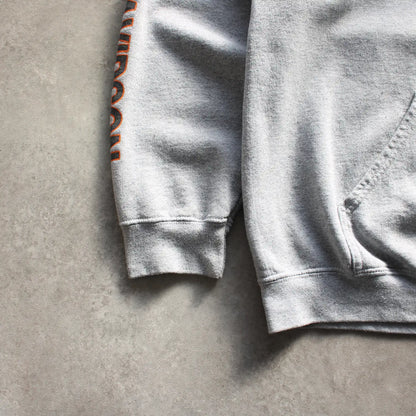 Harley Davidson Printed Hoodie – Grey/Orange (Man-L)