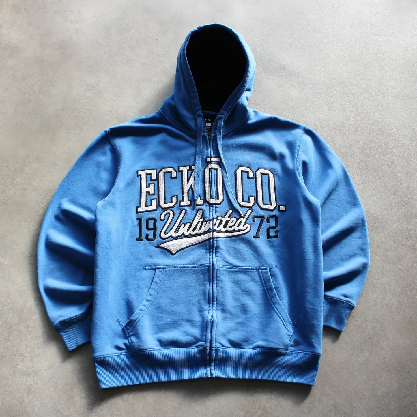 Eckö Unltd. Full-Zip Hoodie – Blue/White (Man-L)