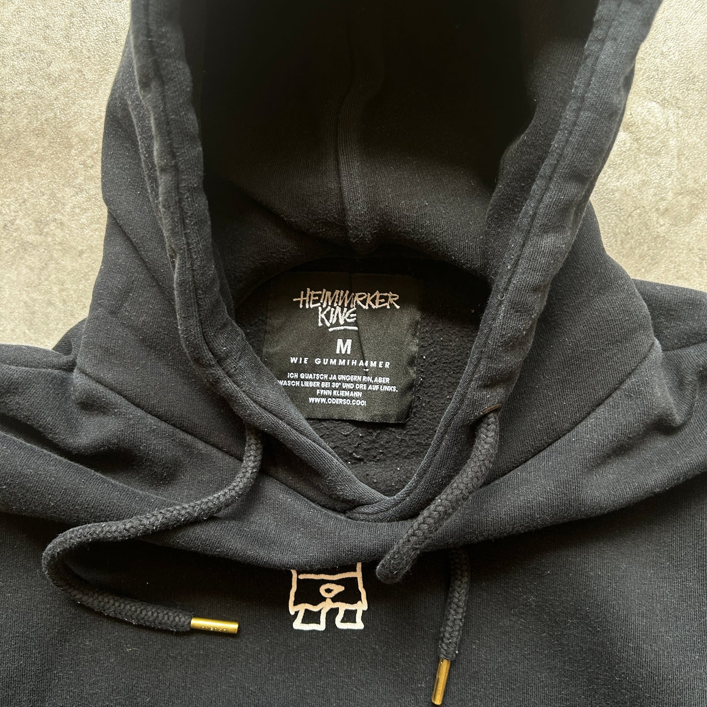 Oderso Black Rocket Hoodie M
