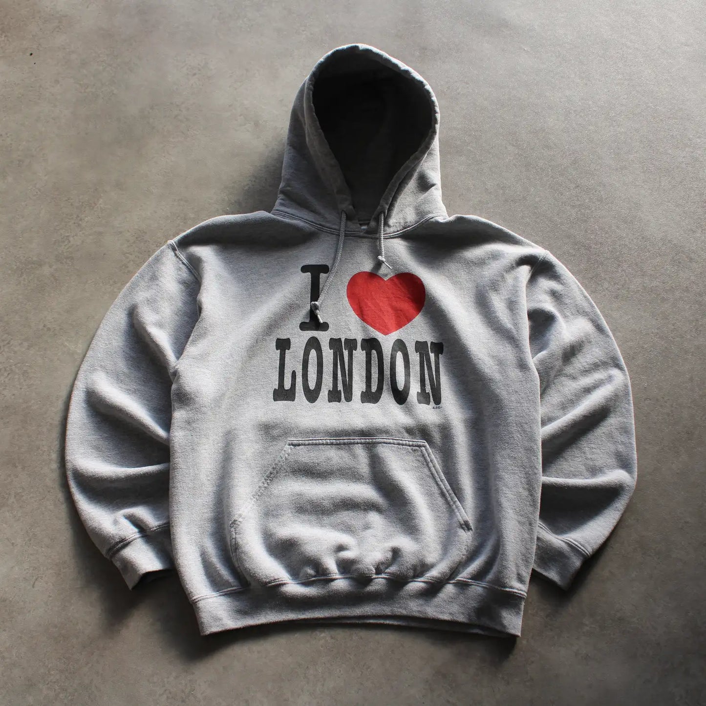 Gildan “I ❤️ London” Printed Hoodie – Grey (Man-M)