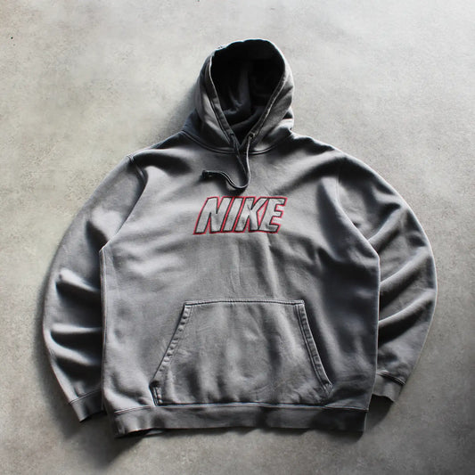 Nike Embroidered Hoodie – Grey (Man-L)