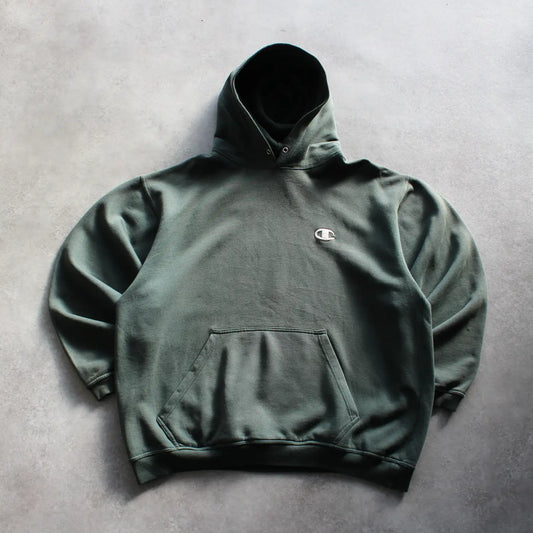 Champion USA Embroidered Hoodie – Dark Green (Man-L)