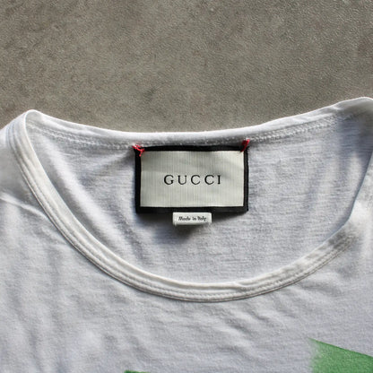 Gucci Watercolor Logo Printed T-Shirt – White (Man-L)